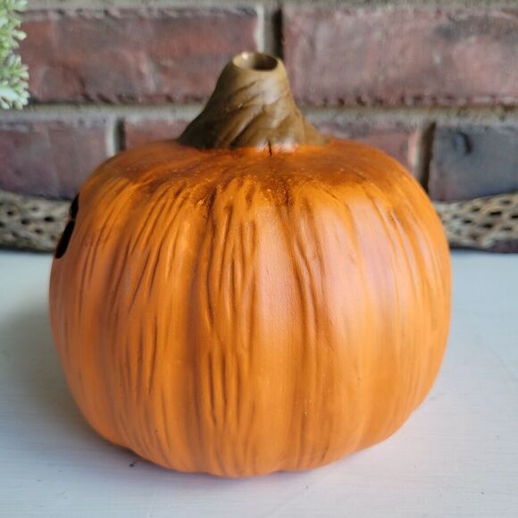 Jack O' Lantern Ceramic Vintage Pumpkin - Picture 8 of 9